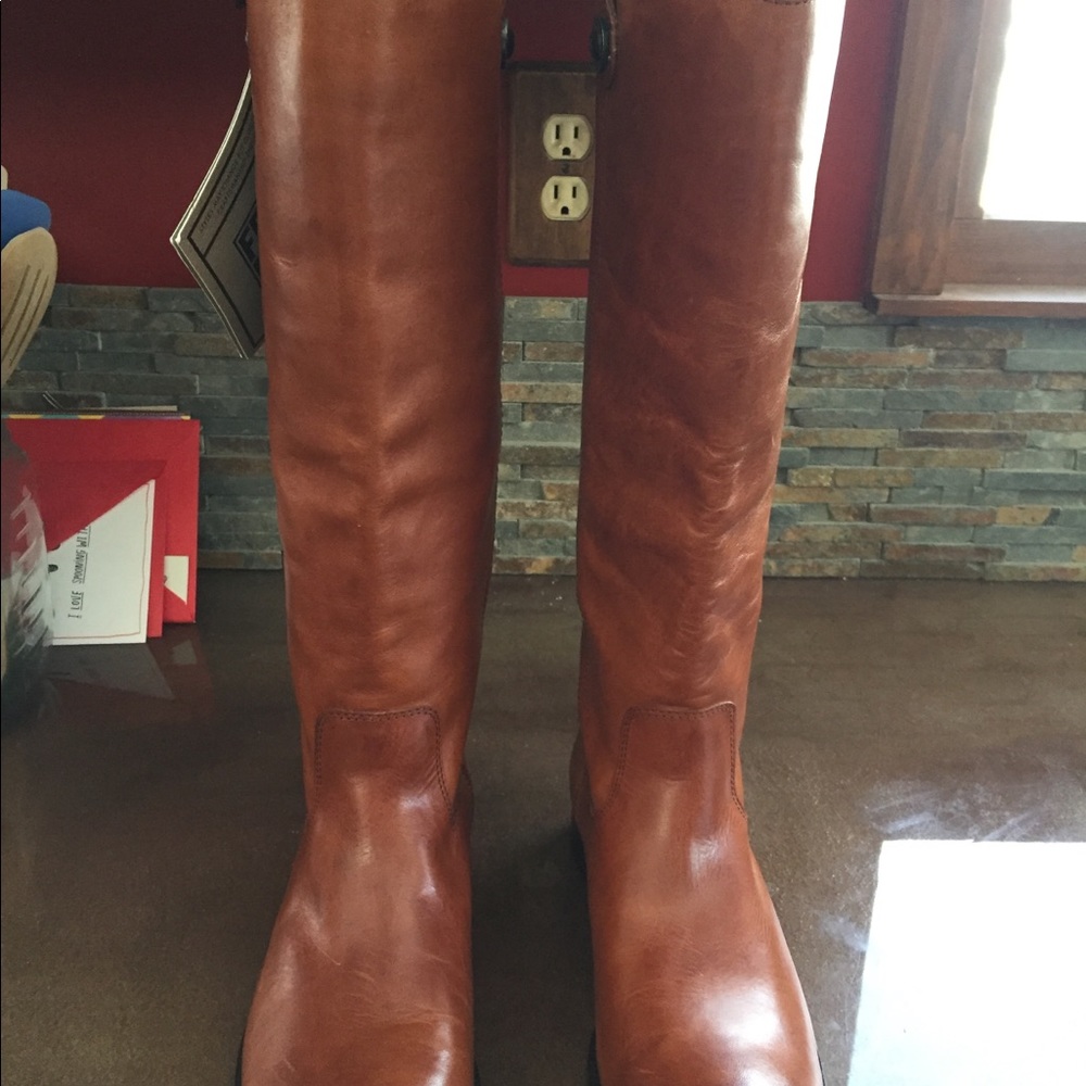 Frye Melissa Button Boots, 9.5 extended calf